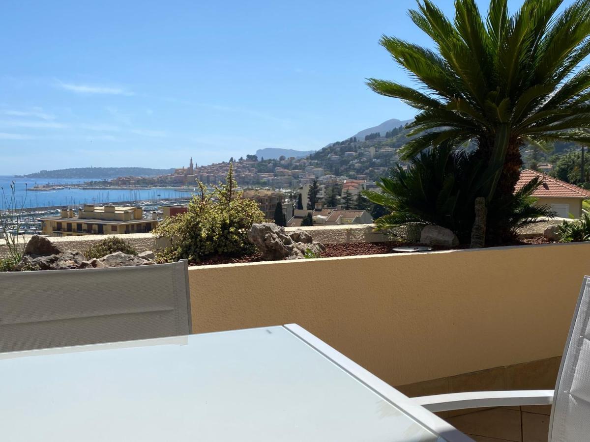 Mansfield Vue Carte Postale Terrasse Piscine Calme Port A 200M A Pied Apartment Menton Exterior photo