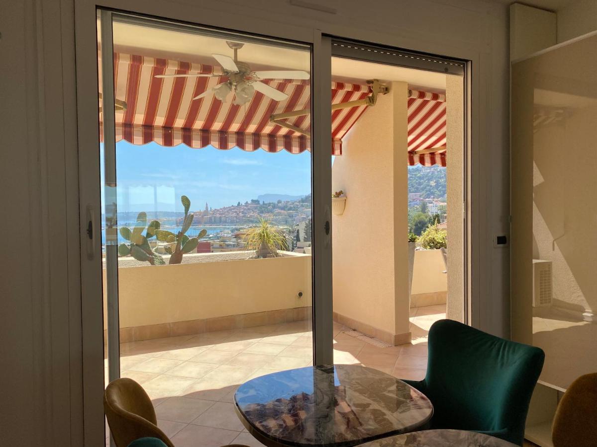 Mansfield Vue Carte Postale Terrasse Piscine Calme Port A 200M A Pied Apartment Menton Exterior photo