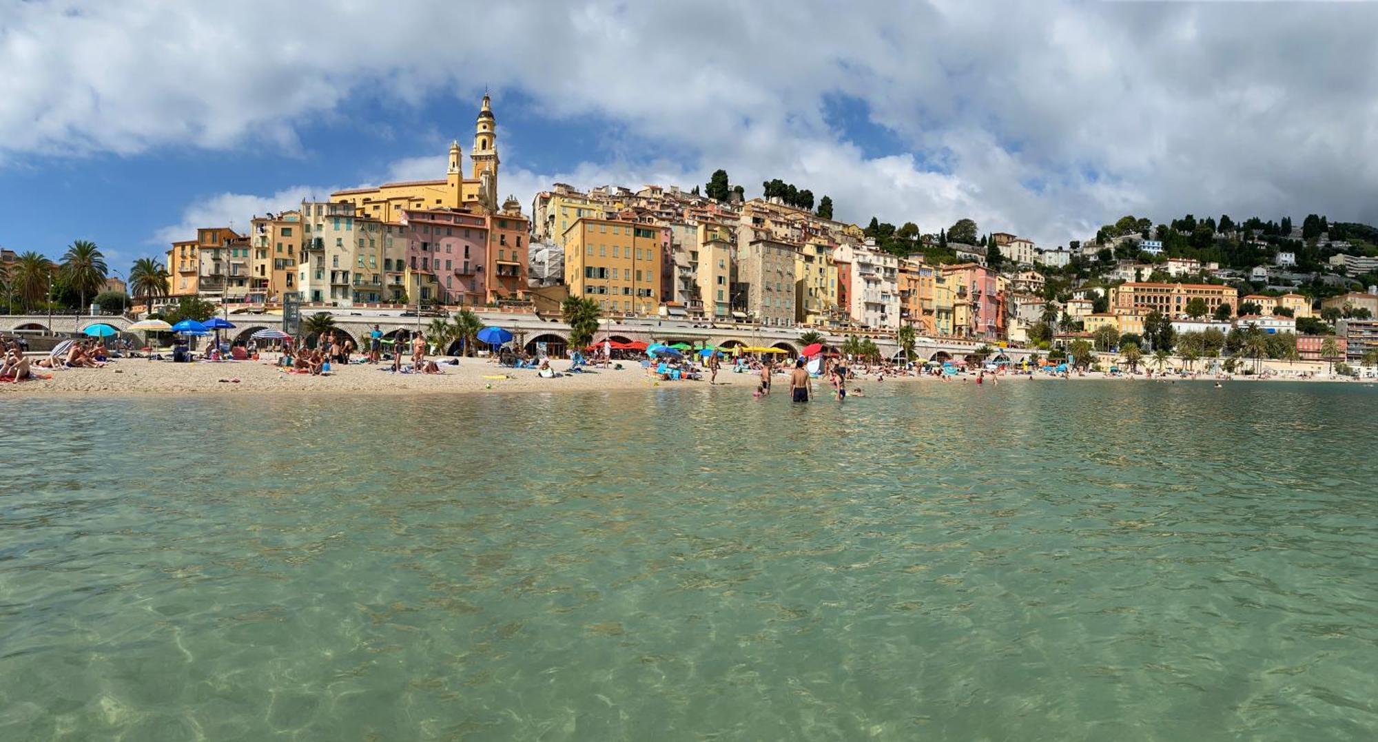 Mansfield Vue Carte Postale Terrasse Piscine Calme Port A 200M A Pied Apartment Menton Exterior photo